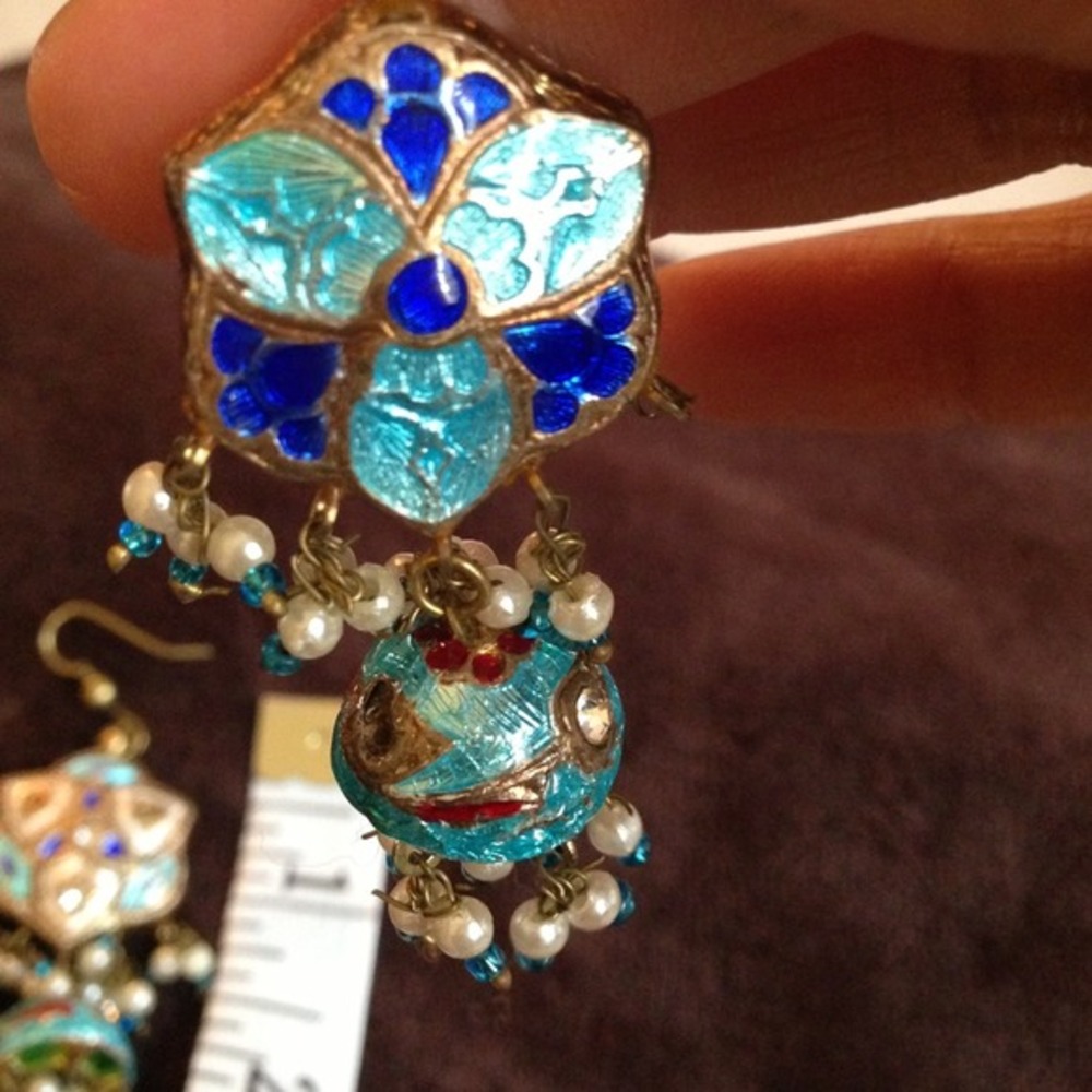 VINTAGE!! Dangly earrings - Picture 4 of 8